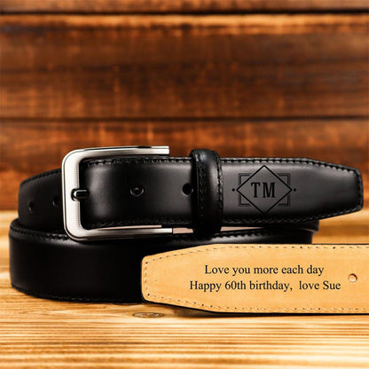 Personalized Leather Belt, Custom Leather Belt for Dad