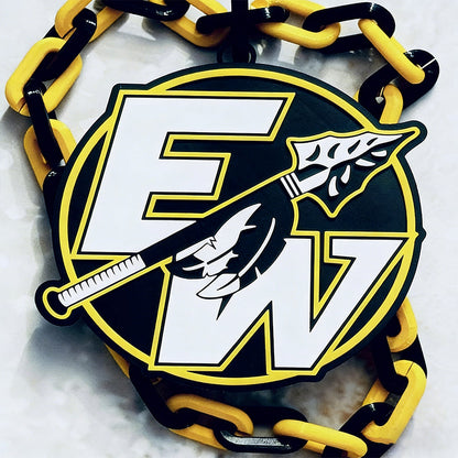 Custom Sports Turnover Chain, Oversized Medallion, Team mascot, Custom Colors, Any Logo