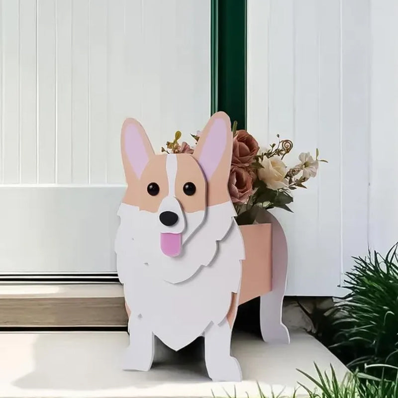 Dog Cat Pet Organizer Patio Indoor Outdoor Wood Planter