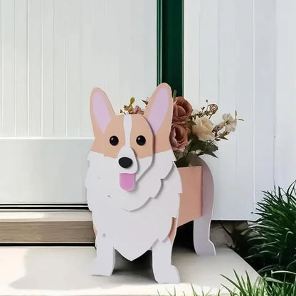 Dog Cat Pet Organizer Patio Indoor Outdoor Wood Planter