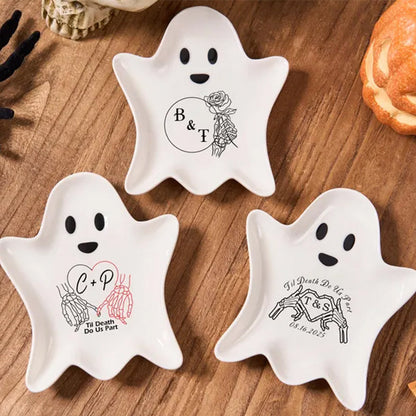 Personalised Ghost Shaped Ring Plate,Spoon Rest