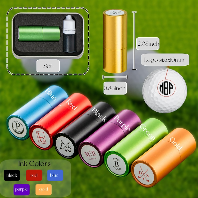 Personalized Golf/Custom Logo Stamp/Personalized Golf Stamps