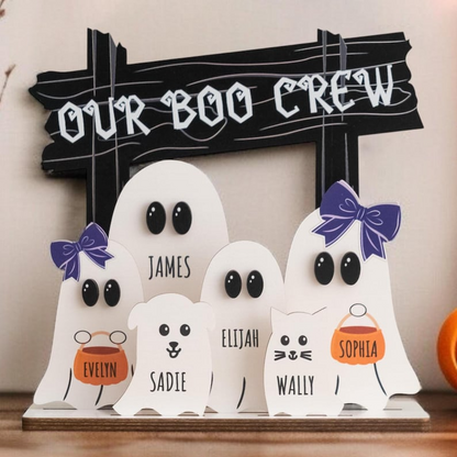 Custom Halloween Ghost Family Sign