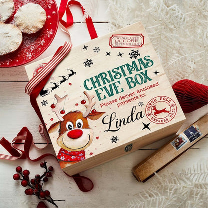 Personalised Christmas Eve Box Reindeer For Children