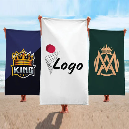 Custom Logo Beach Towel, Baseball, Basketball, Softball Team Logo