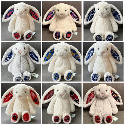 Custom College Bunny - Cream - College Acceptance Gift