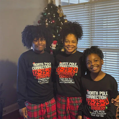 60 Quotes and Custom North Pole Correctional Shirt, Funny Family Matching Christmas Shirt