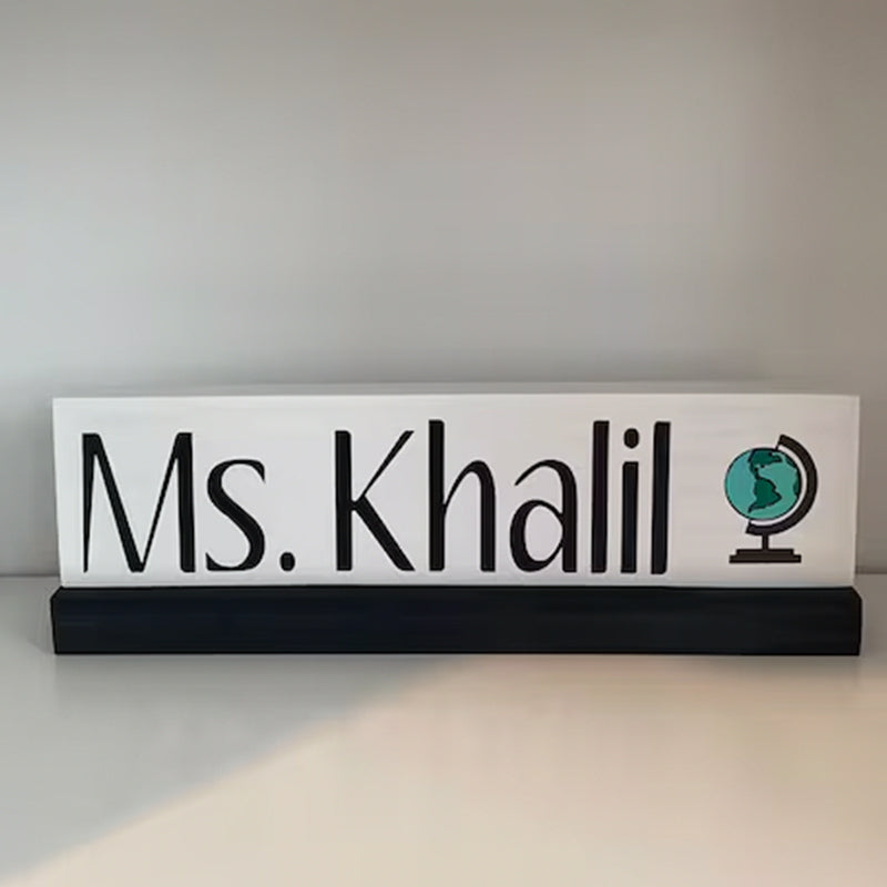 Personalized Teacher Name Plate/Name Plaque