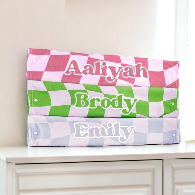 Custom Name Kids Beach Towel, Personalized Hooded Beach Towel