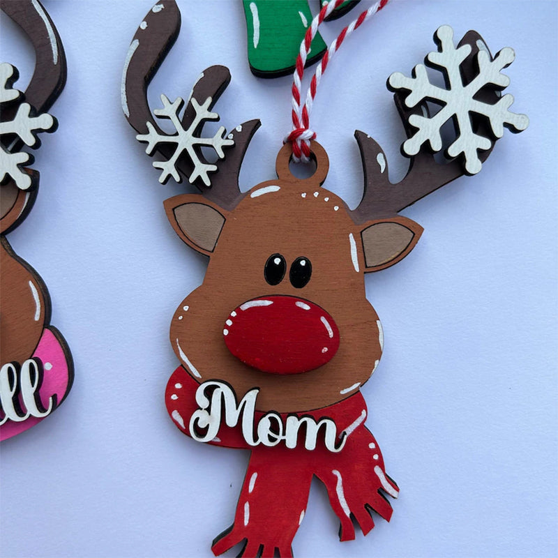 Christmas stocking tag, personalized family ornament