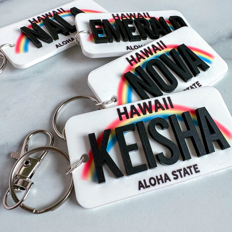 License Plate Keychain | Custom License Plate