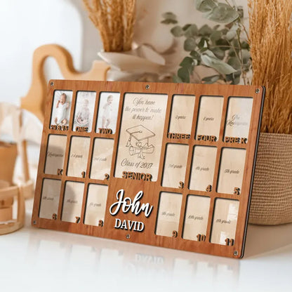 Personalized Grade School Picture Frame Graduation Gift