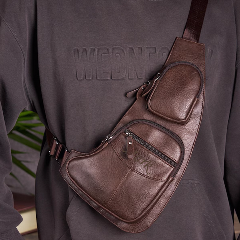 Personalized Crossbody Bag,Leather Crossbody Sling Bag