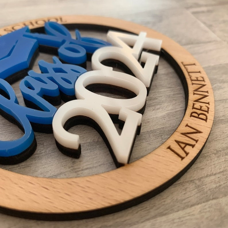 Personalized University Graduation Ornament Class of 2025 2026