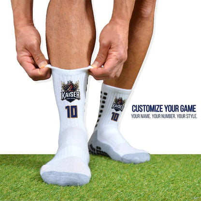Custom Long Grip Socks for Football – Personalized with Name