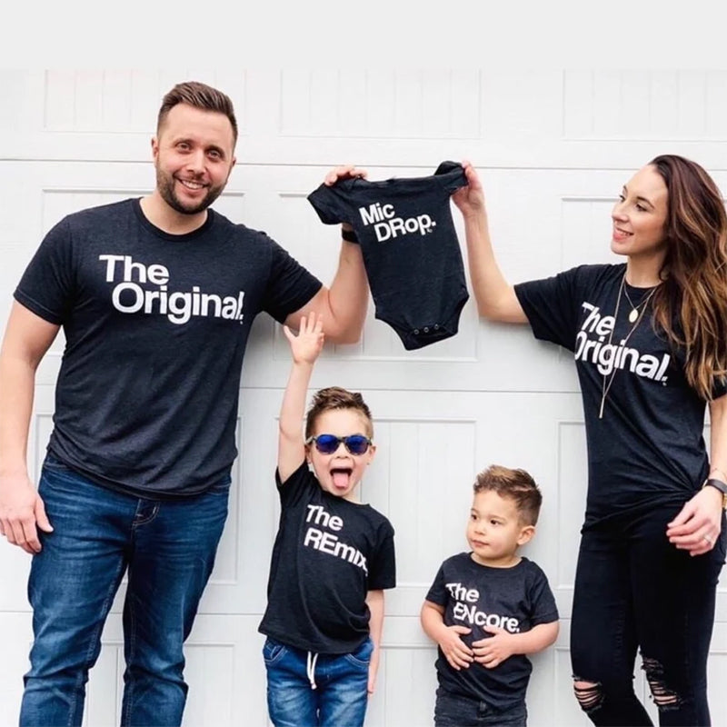 Son  Child Dad  Remix Set Clothing T-shirts