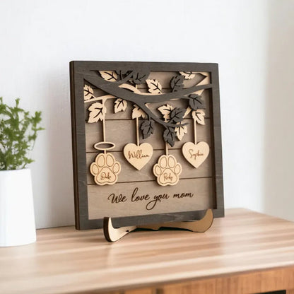 Personalized Tree Family Name, Gift For Mom,