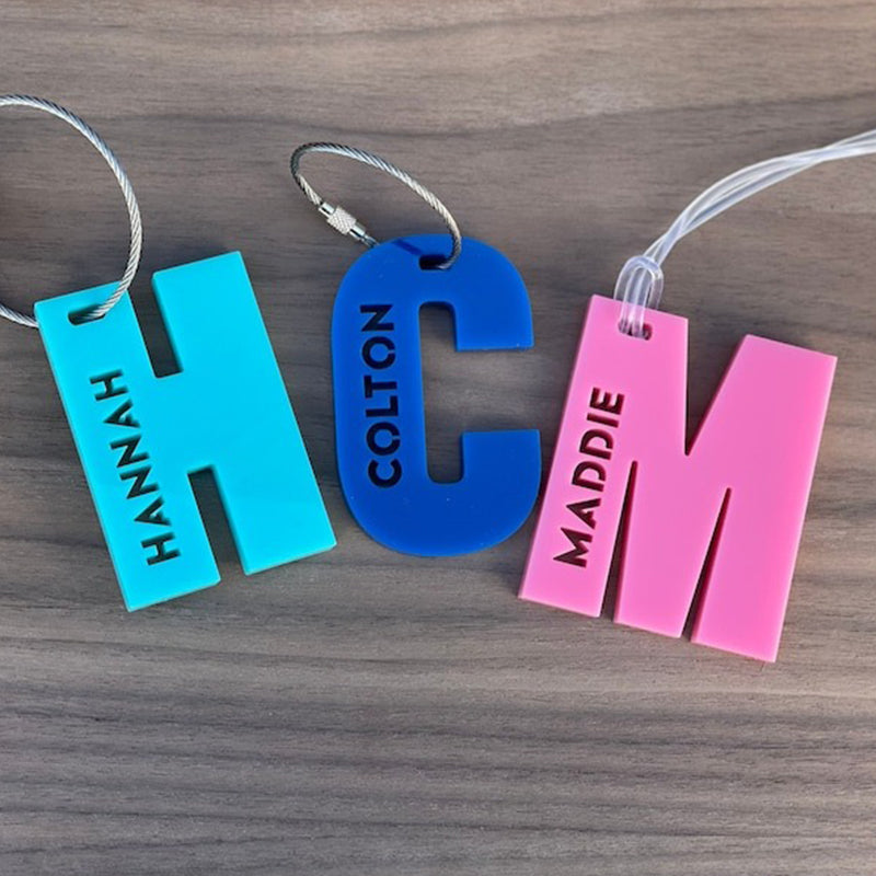 Backpack name tag school bag name