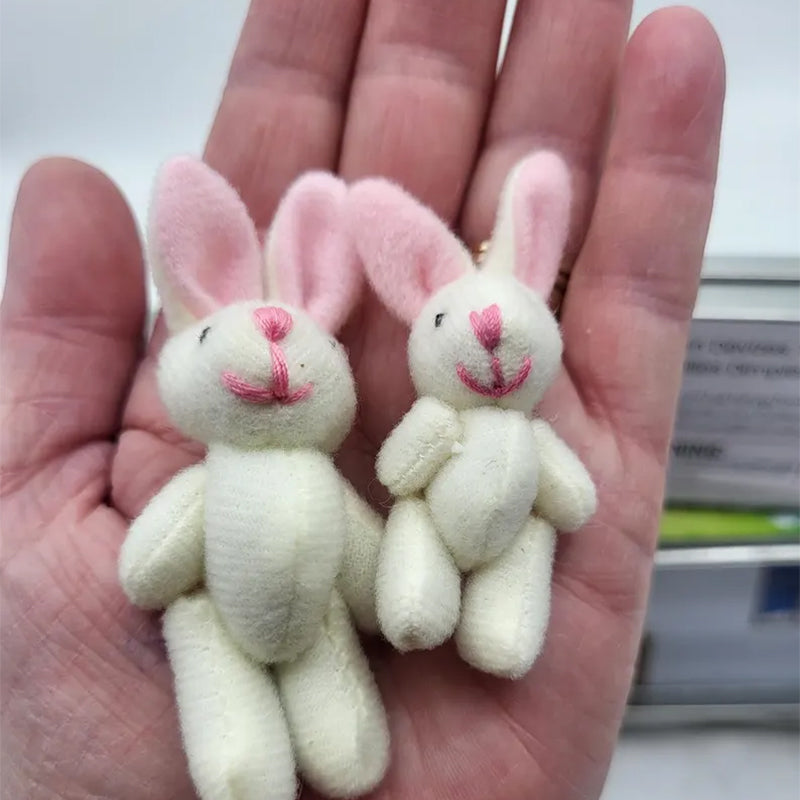 Easter Bunny Plush mummy and baby bunnies in Pocket Tin