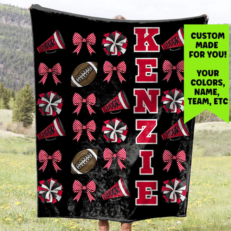 Cheer Blanket with Name for All Star Cheer Competition
