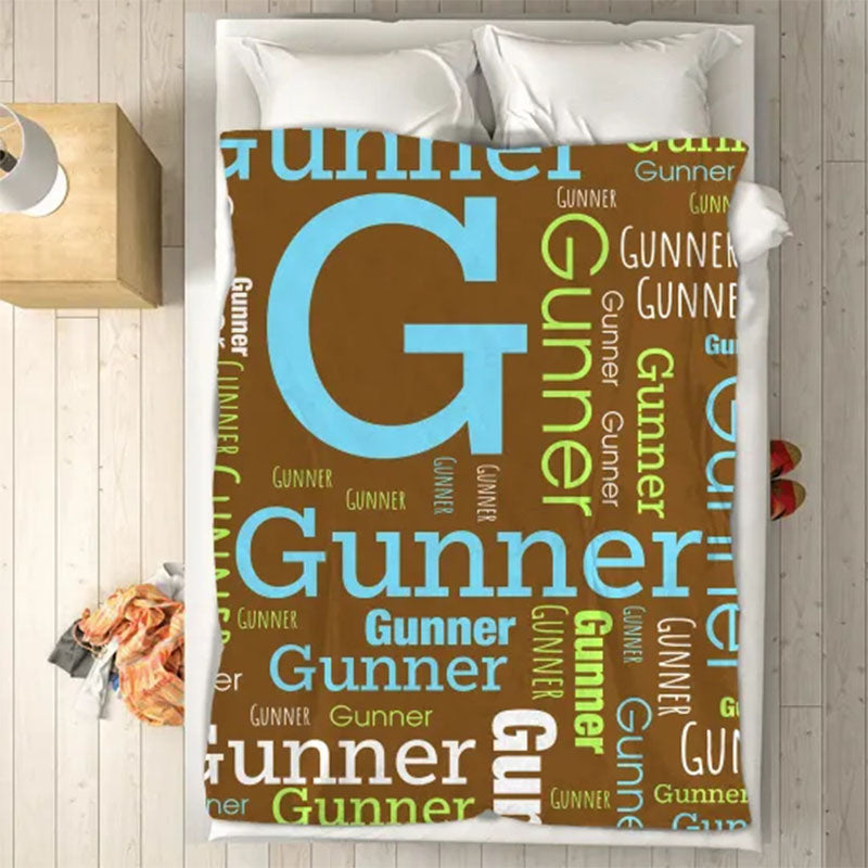 Custom Blanket with Name - Personalized Blanket - Name Blanket