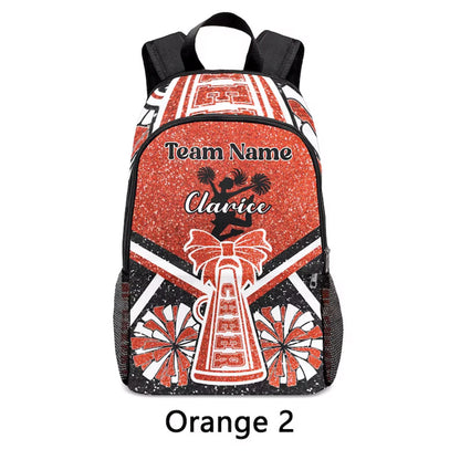 Personalized Cheer Backpack Cheerleader Bag Custom Name Cheerleading Bookbag