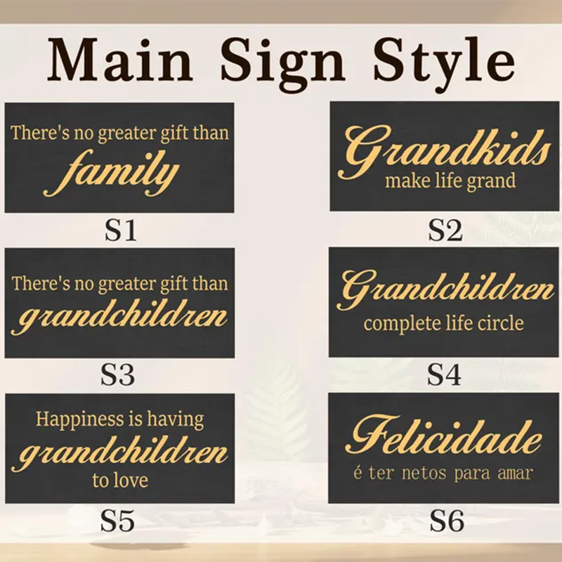 Grandchildren Sign,Personalized Grandparent Sign