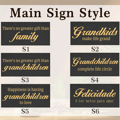 Grandchildren Sign,Personalized Grandparent Sign