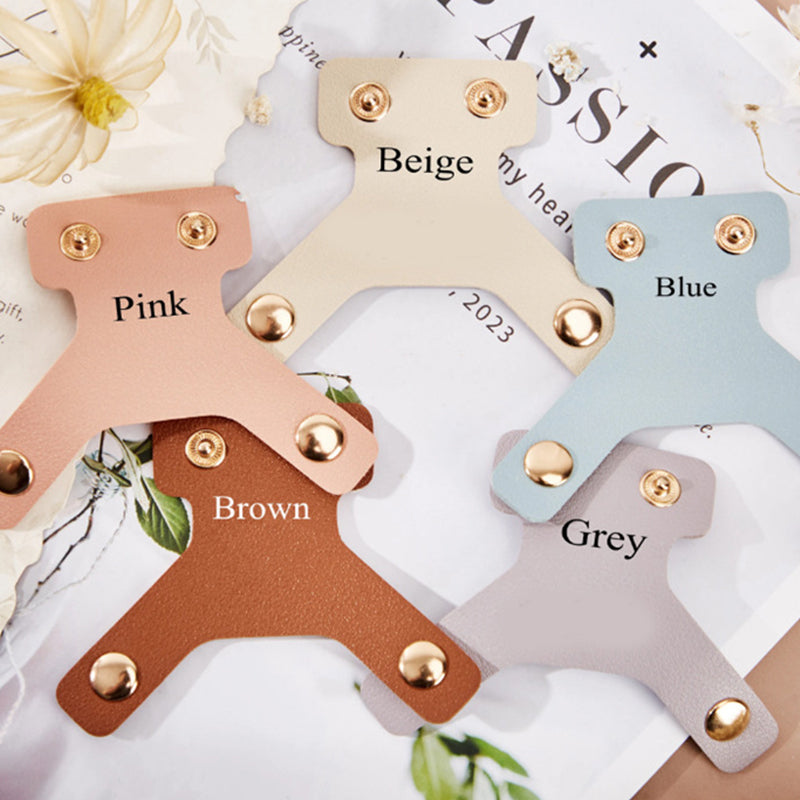 Personalized Faux Leather Stethoscope Name Tags