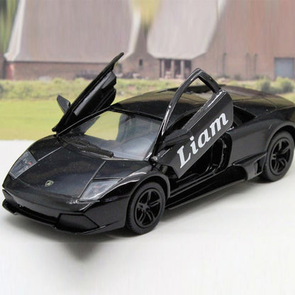 PERSONALISED NAME Gift Toy Car Boys Dad Grandad Brother Husband Father Diecast Model Birthday Gift