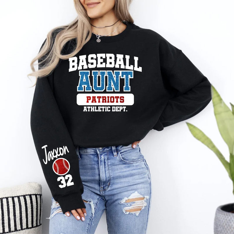 Custom Glitter Softball Nana Sweatshirt
