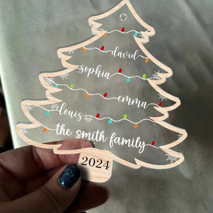 Personalized Family Tree Ornament, Family Christmas Ornaments