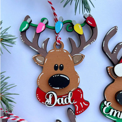 Christmas stocking tag, personalized family ornament