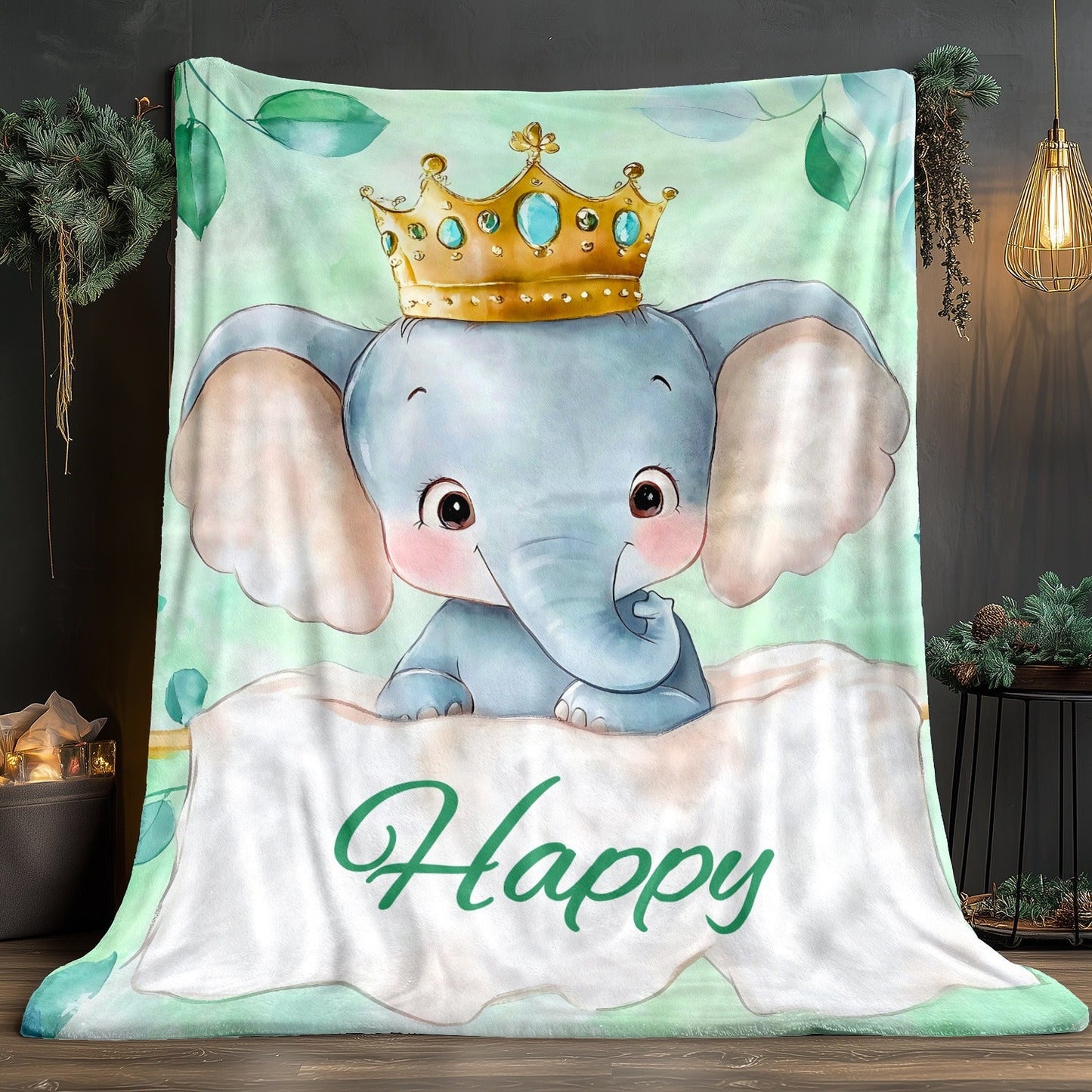 Elephant Blanket-Lightweight Flannel Home Furnishings Bedding Blanket