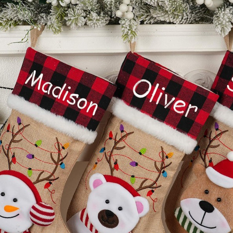 Personalized Knitted Christmas Stocking