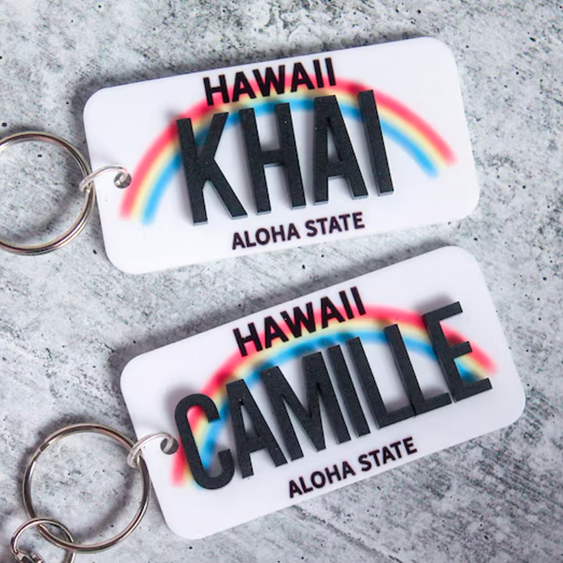 License Plate Keychain | Custom License Plate