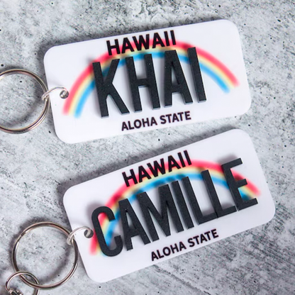 License Plate Keychain | Custom License Plate