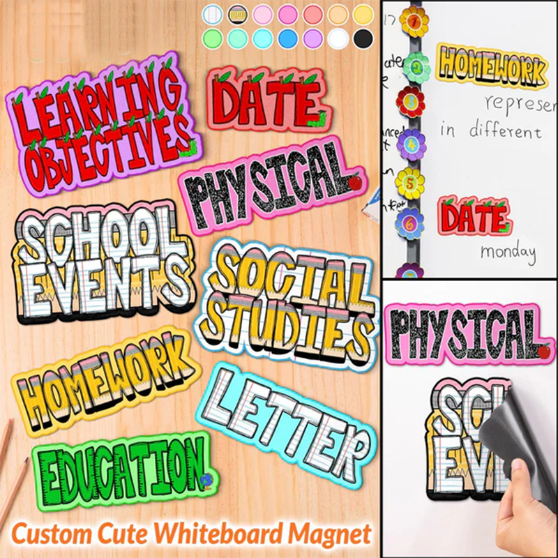 Personalized Whiteboard Magnets for Teachers | Custom Text