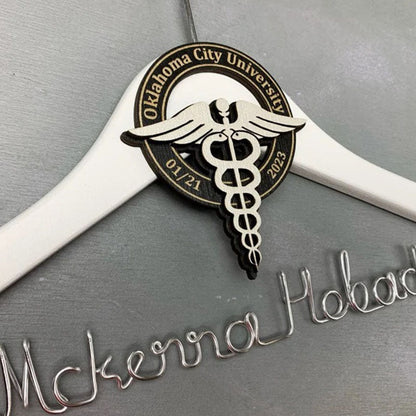 Unique Gift for Doctor, Birthday Gift for Doctor, Personalized Coat Hanger Graduation Gift