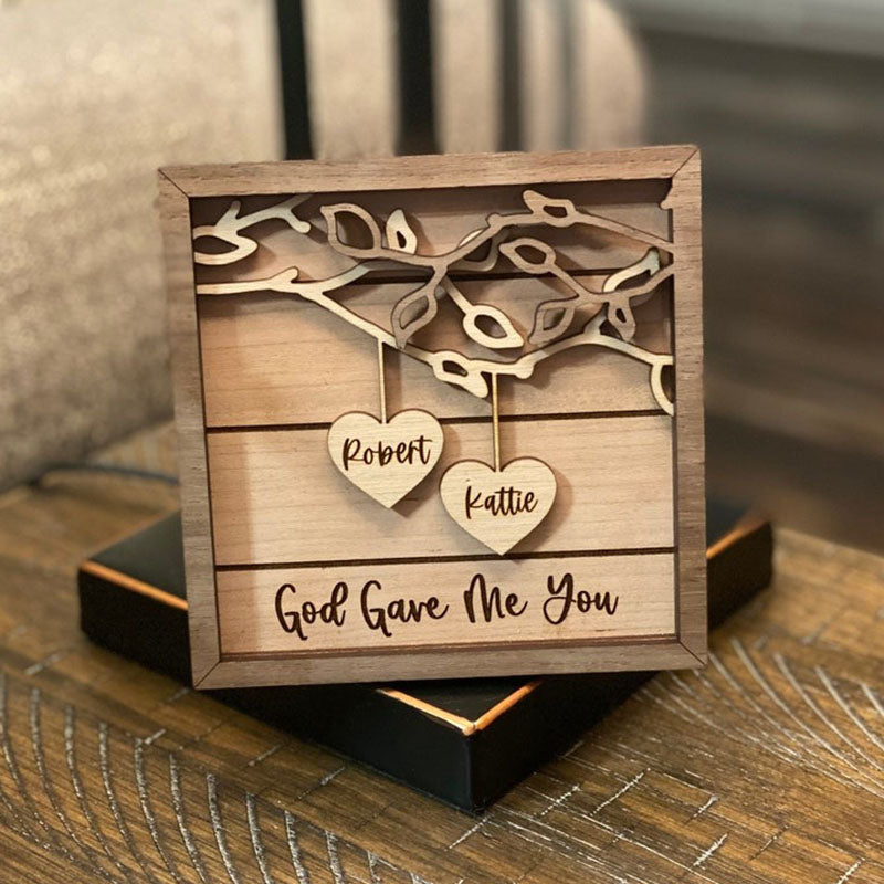 Personalized Wooden Sign Couples Custom Wood Sign Personalized Wooden Family Tree Sign