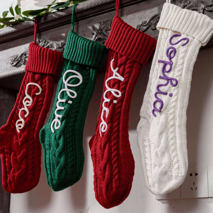 2025 Family Christmas Stockings, Personalized Christmas Stocking with Name