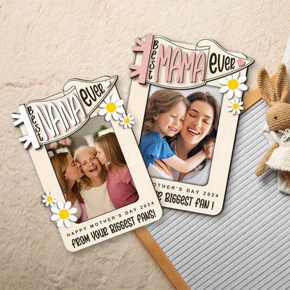 Custom Photo Car Visor Clip, Best Dad Ever Personalized Picture Frame