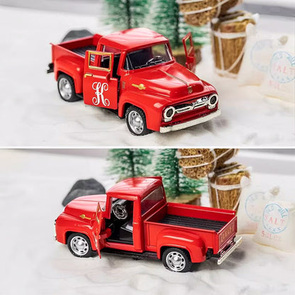 Christmas Tree Truck w Personalisation on Door