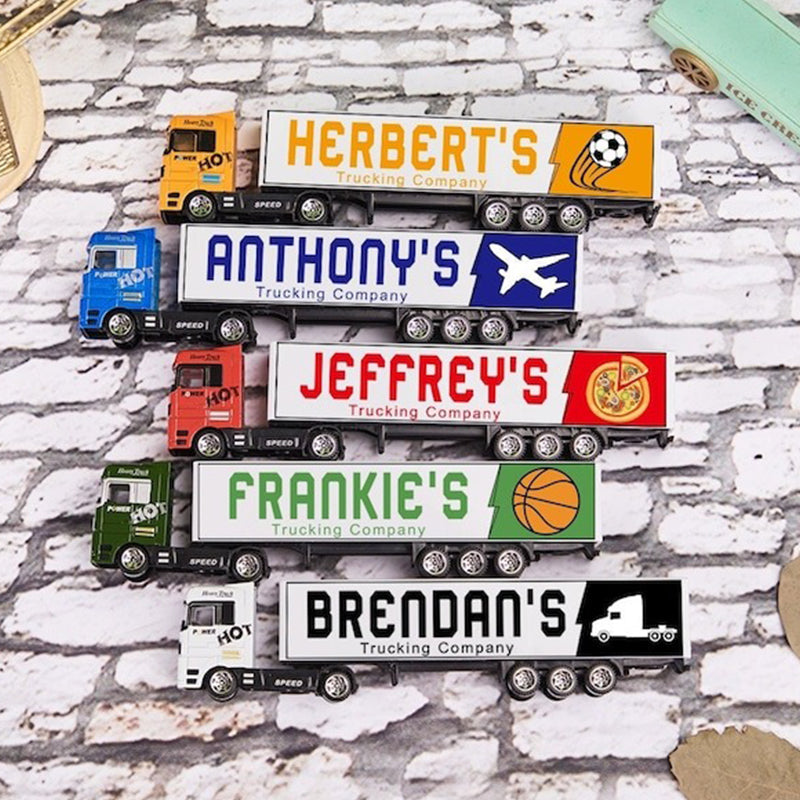 Personalized Kids Toy Truck, Customized with Your Child's Name