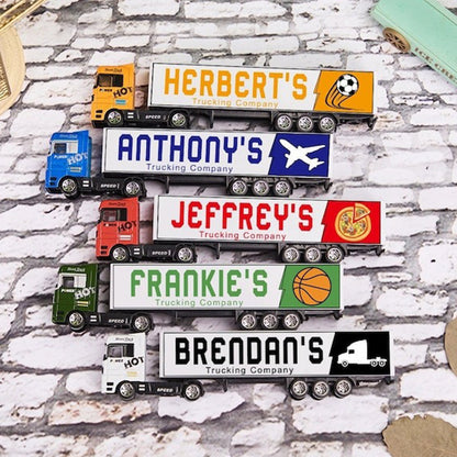 Personalized Kids Toy Truck, Customized with Your Child's Name