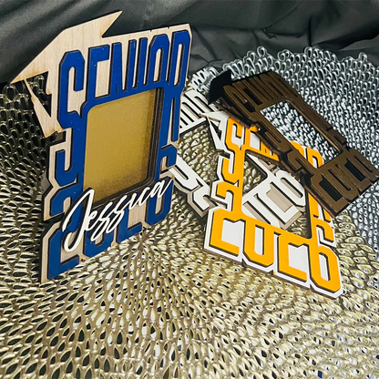 2026 Layered Wood Senior Photo Frame: Personalized Graduation Keepsake