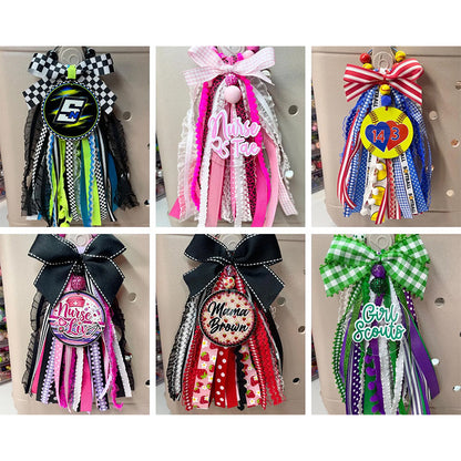 Custom FULL Ribbon Bag Tassel | Bogg Bag Tassels | Sports Ribbon Tassel