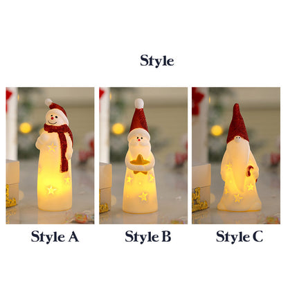 Personalized Snowman LED Ornament Custom Name Christmas