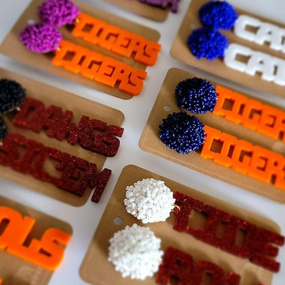 Personalized Custom Game Day Earrings