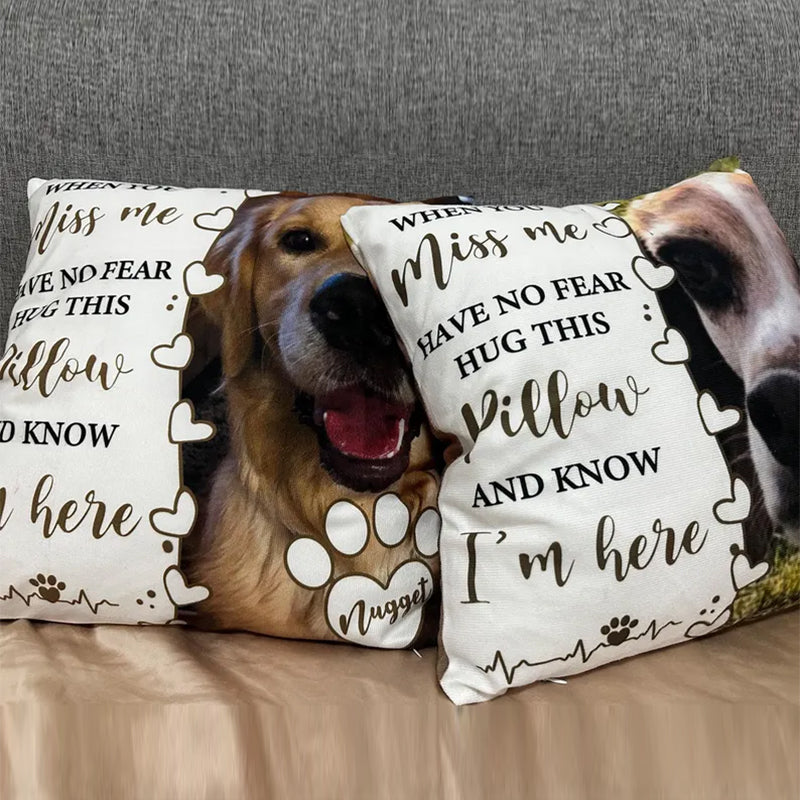 Dog Memorial Pillow,Pet Memorial Gift,Custom Loss of Pet Sympathy Gift